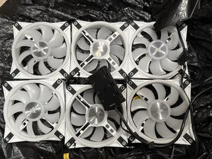 6* wentylatory RGB Corsair QL120 - białe - Zdjęcie 1 z 3