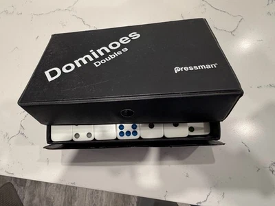 Dominoes Double 9 Vintage Play Set By Pressman VGUC - Complete - Image 1 of 3