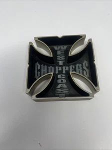 West Coast Choppers Motorcycles Cross Logo verchromter Aschenbecher - Bild 1 von 4