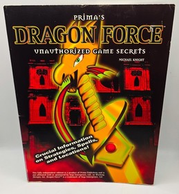Prima's Dragon Force Unauthorized Game Secrets Strategy Guide Book Sega Saturn