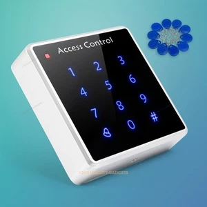 Tür RFID Ausweisleser Zugangskontrolle Tastatur + Gratis 10 Ausweis Schlüsselanhänger - Bild 1 von 5