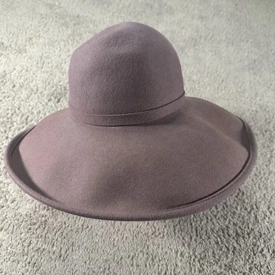 Винтажная женская широкополая шерстяная шапка Frank Olive Saks Fifth Avenue 70-е - Изображение 1 из 4