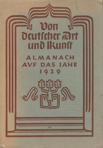 Von deutscher Art und Kunst - Almanach auf das Jahr 1929. Vereinigung völkischer - Picture 1 of 1