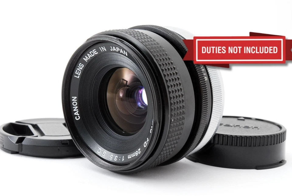 probado【!!¡COMO NUEVO!!】Canon FD 28mm f3.5 s.c. Lente gran angular MF de JAPÓN Foto 1 de 4