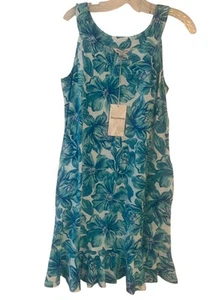 Tommy Bahama Dress Marina Bungalow Blooms Pockets Women’s Size S $128.00 NWT - Picture 1 of 6