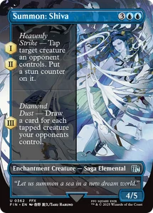 x1 Summon: Shiva FIN Final Fantasy MTG 362 Full Art Borderless Uncommon - Bild 1 von 3