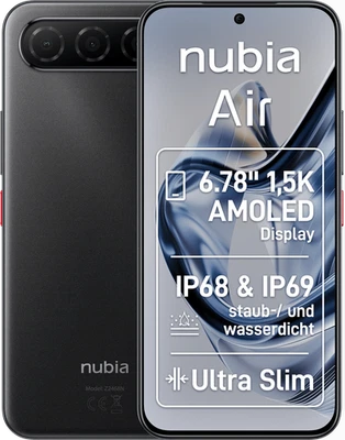 Nubia Air 5G 8GB + 256GB Black Smartphone #1907243