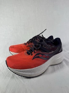 Saucony Triumph 20 Shoes ORANGE BLUE Running Sneakers S10759-65 WOMENS 8.5 BB - Picture 1 of 11