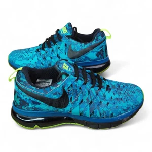 Nike Air Max TR 180 TB 644572-301 Azul Camuflaje Volt Hombres Zapatos Talla 9 - Imagen 1 de 7
