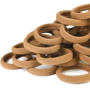 Qarwayoc 50PCS Seamless Hair Ties for Women Thick Hair, Soft Pony Tails, Larg... - Picture 1 of 6