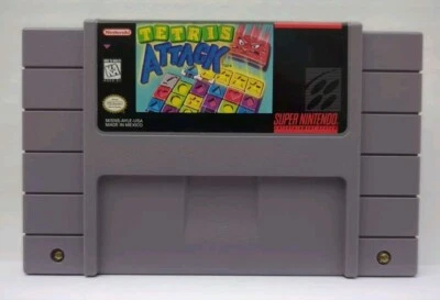Tetris Attack Nintendo SNES Cartridge Only Authentic / Tested - (See Pics) - Image 1 of 4