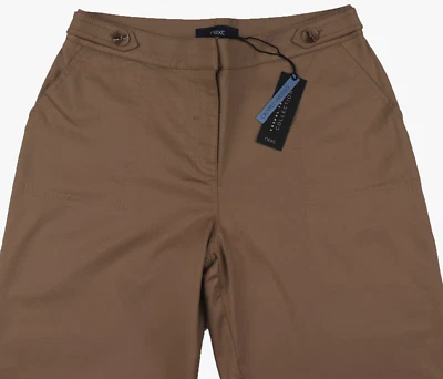 Pantalón corto ancho NEXT marrón para mujer talla 14 12 largo PVP £35 Foto 1 de 4