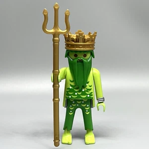 Playmobil Sea King Zeus Neptune Statue Greek King God Male Adult Figure 5537 - Picture 1 of 3
