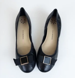 Isaac Mizrahi Live! Dannie Women's Shoes Black Multi Leather Size 9W New In Box - Picture 1 of 11