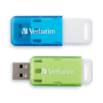 Verbatim 32GB USB 3.2 SeaGlass, 2pk Blue Green - Free Delivery! - Image 1 of 4