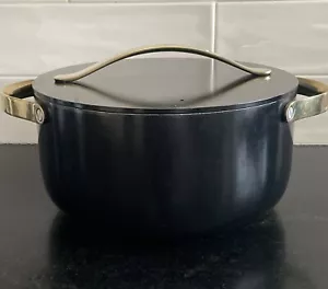 Kümmel ~ 6,5 Quart, 10,5" ~ SCHWARZ/GOLD ~ Dutch Oven & Deckel Antihaft-Keramik - Bild 1 von 6