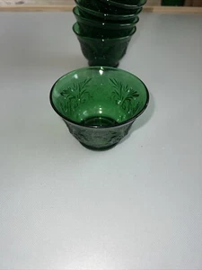 Anchor Hocking Forest Green Sandwich 6 oz. Footed Custard Cup - Picture 1 of 2