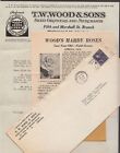 1954 ROSES advertising Wood's Seed Growers cover with letter and sales flyer