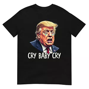 Divertida Camiseta Anti-Trump Baby Cry Divertida Elección Política 2024 - Imagen 1 de 17
