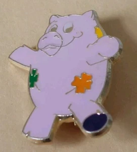 COOL PINK HIPPO Enamel Pin Badge for Jacket, Bag, Hat, Scarf, etc. 20mm - Picture 1 of 2