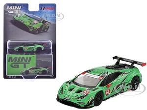 LAMBORGHINI HURACAN GT3 EVO2 #63 24H OF DAYTONA 2023 1/64 BY MINI GT MGT00813 - Picture 1 of 6
