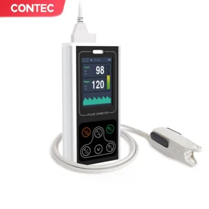 24hours Handheld Pulse Oximeter Rechargeable Blood Oxygen Meter PR PI Recorder - Picture 1 of 26