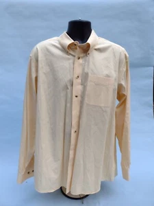 Camicia uomo XL bianca resistente alle rughe L.L.Bean gialla abbottonata resistente alle rughe - Foto 1 di 3
