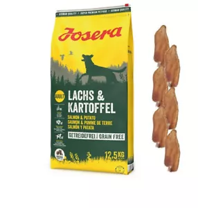 12,5kg Josera Nature Lachs & Kartoffel Adult Hundefutter + 6 x Kaninchenohren - Bild 1 von 1