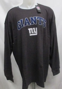 New York Giants Herren groß & groß majestätisch anthrazit L/S Nachtwäsche T-Shirt NFL - Bild 1 von 7