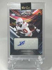2023 Wild Card Metallix Auto 2/3 Rainbow Lazer Prizm Denzel Burke - Picture 1 of 8