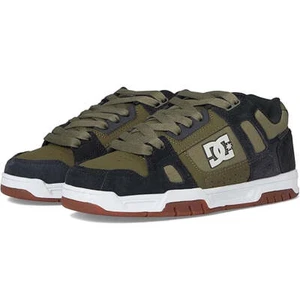 DC Shoes Men's Stag Olive Green Low Top Sneaker Shoes (ARO) - Picture 1 of 7