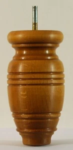 4 Reproduction Wooden Furniture Legs E722-MOw, H=150mm (~6") Sofa, Stool, Chair - Picture 1 of 2