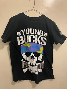 The Young Bucks Bullet Club Shirt Herren M schwarz kurzärmelig WWE Pro Wrestling T - Bild 1 von 3