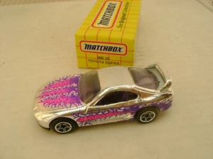 1995 MATCHBOX SUPERFAST MB 30 CHROME TOYOTA SUPRA NEW IN BOX - Picture 1 of 3