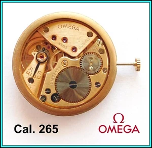 OMEGA Wristwatch MOVEMENT Caliber 265, Swiss Made, 15 Jewels, Serviced & Working - Picture 1 of 8