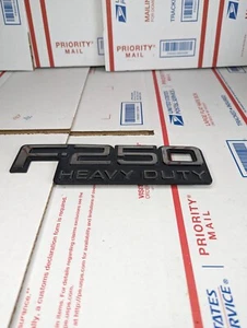 1992-1996 Ford F-250 HD Heavy Duty Fender Badge Emblem OEM - Picture 1 of 5