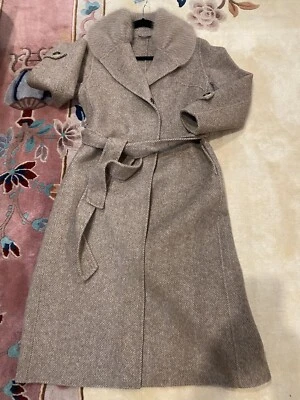 Abrigo de cachemir reversible marrón mujer Foto 1 de 4