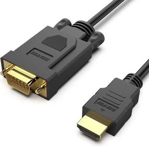 BENFEI HDMI to VGA Gold-Plated Cable Male to Male 6 Feet Black - Picture 1 of 8