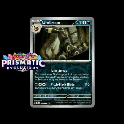 Pokemon Prismatic Evolutions: Choose Your Card! Reverse Holo/Holo EX Full Art NM - Image 1 of 2