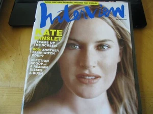 2000 NOVEMBER INTERVIEW MAGAZINE KATE WINSLET ON COVER USHER INTERVIEW ALSO - Picture 1 of 6