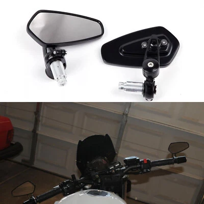 Espejos retrovisores de extremo de manillar para motocicleta 7/8" 22 mm para Suzuki GSXR 1000 750 600 250 Foto 1 de 4