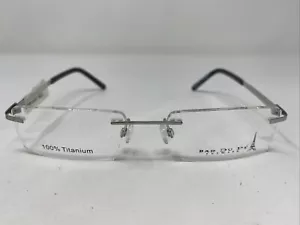 Bar Du Pé FAUSTINE SILVER 53-18-140 Rimless Metal Eyeglasses Frame /B66 - Picture 1 of 8