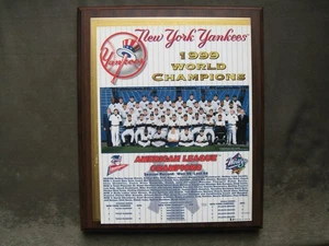 New York Yankees 1999 World Series Champions Plaque Jeter, Clemens - Irregular - Bild 1 von 2