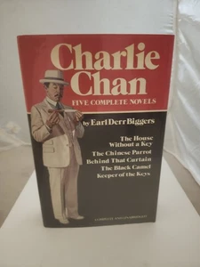 Charlie Chan Five Complete Novels by Earl Derr Biggers w/ Dust Jacket - Foto 1 di 7