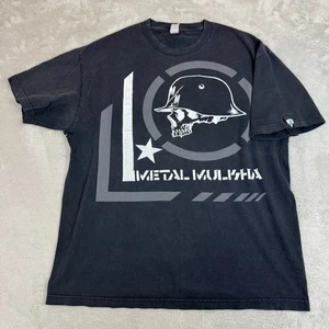 Y2K Metal Mulisha Shirt Mens Medium Black Preowned Flaws Streetwear Skull Gothic - Picture 1 of 8
