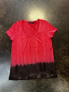 Piazza Sempione Berry Brown Cashmere silk Scoop Neck T M - Picture 1 of 5