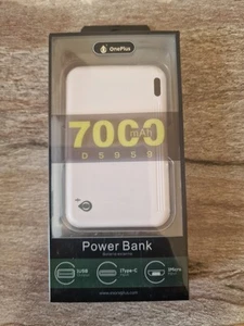 Banco de alimentación portátil onePlus 7000 mAh D5959 - USB, tipo C y entrada micro  - Imagen 1 de 3
