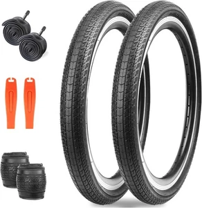Meghna Fahrradreifen 20/24/26 x 1,75 Zoll, 20 x - 2er Pack - mit Schläuchen  - Bild 1 von 7