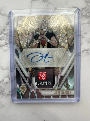 2023 Phoenix Rookie Patch Auto Jake Haener Saints Laundry Tag RPA SSP - Image 1 of 2