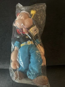Brand NOB 1985 Vintage 18" Popeye Doll w/ Metal Stand By King Features - Picture 1 of 6